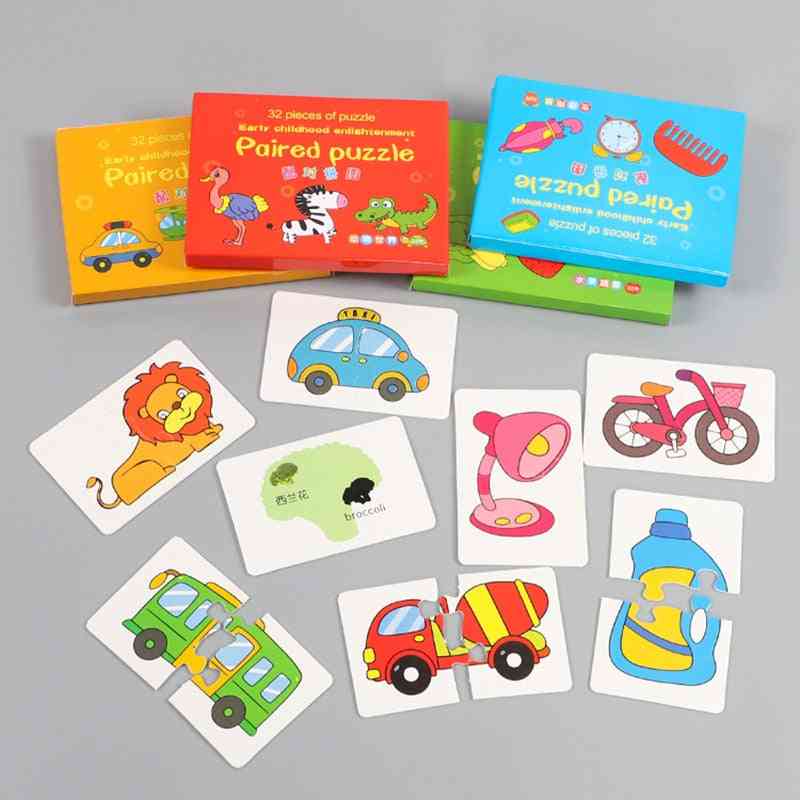 Baby Kids Cognition Puzzles Toddler Cards Matching Game