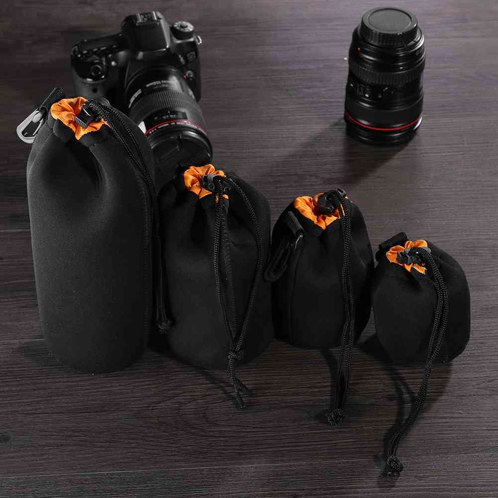 Waterproof Soft Neoprene Camera Lens Pouch Bag