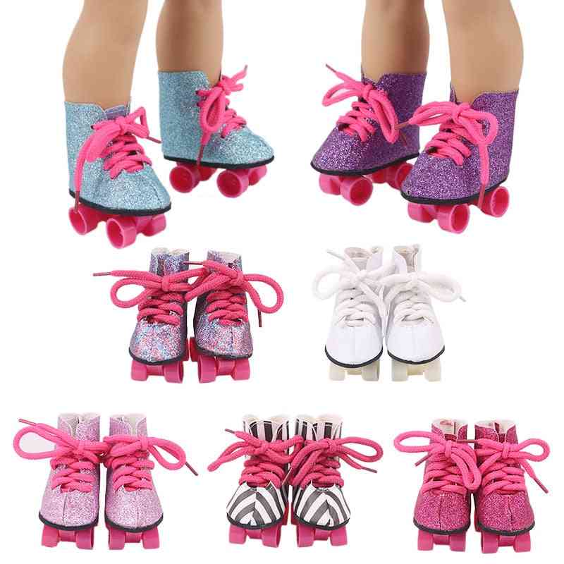7.5 Cm Baby Doll Skates Shoes, Clothes Items Accessories