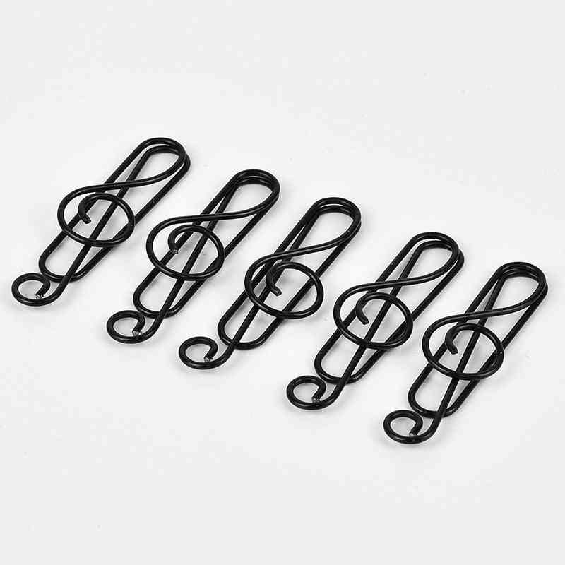 Decorative Music Note Shape Metal Paperclips For Students