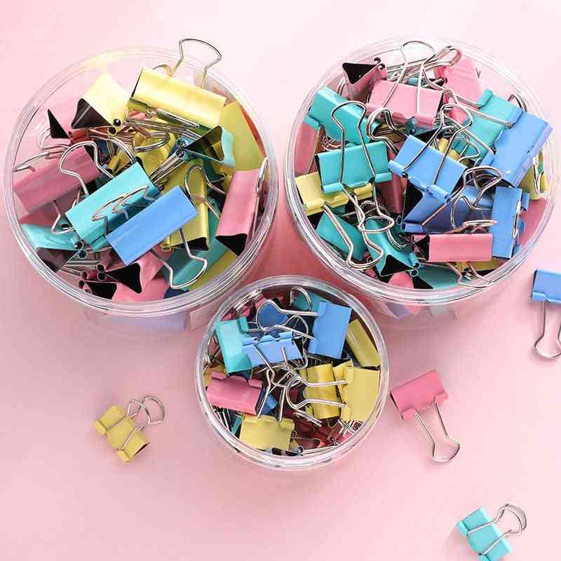 Metal Paper Binder Clips For Office School Stationery