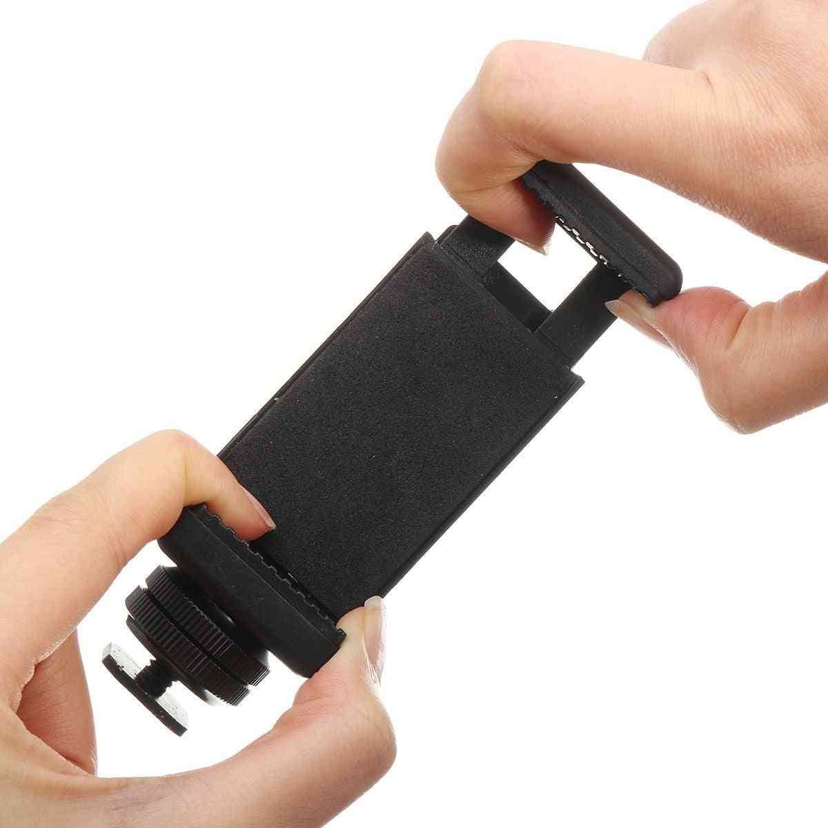 Phone Clip Holder Flash Hot Shoe Screw Adapter