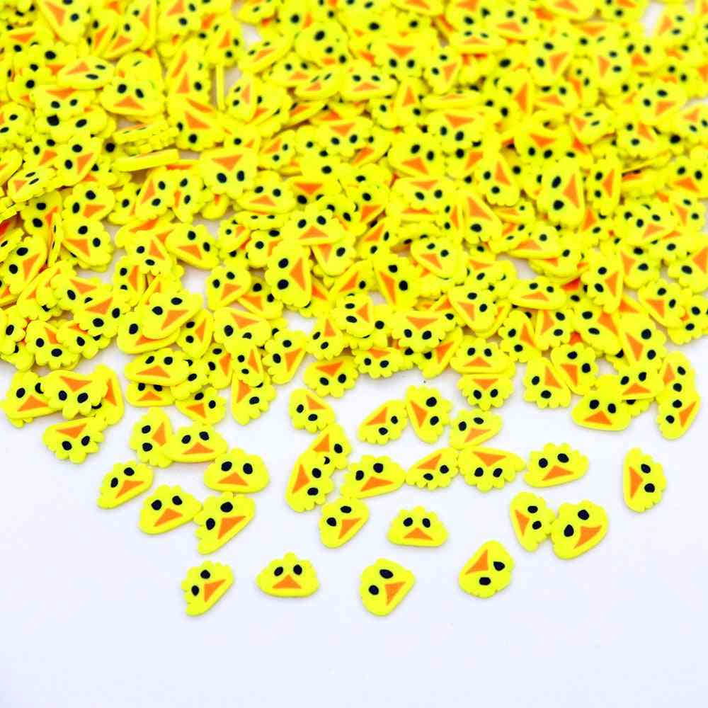 Yellow Bird Slices Sprinkles For Slime Supplies Toy