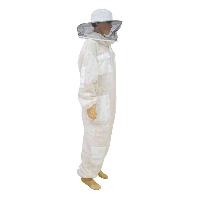 Ultra Breathable Ventilated Beekeeping Suit With Round Veil