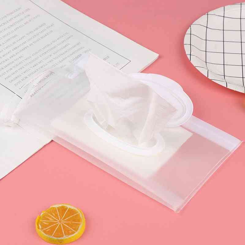 Portable Baby Kids Wet Wipes Clutch Carrying Bag Wet Paper Tissue Container