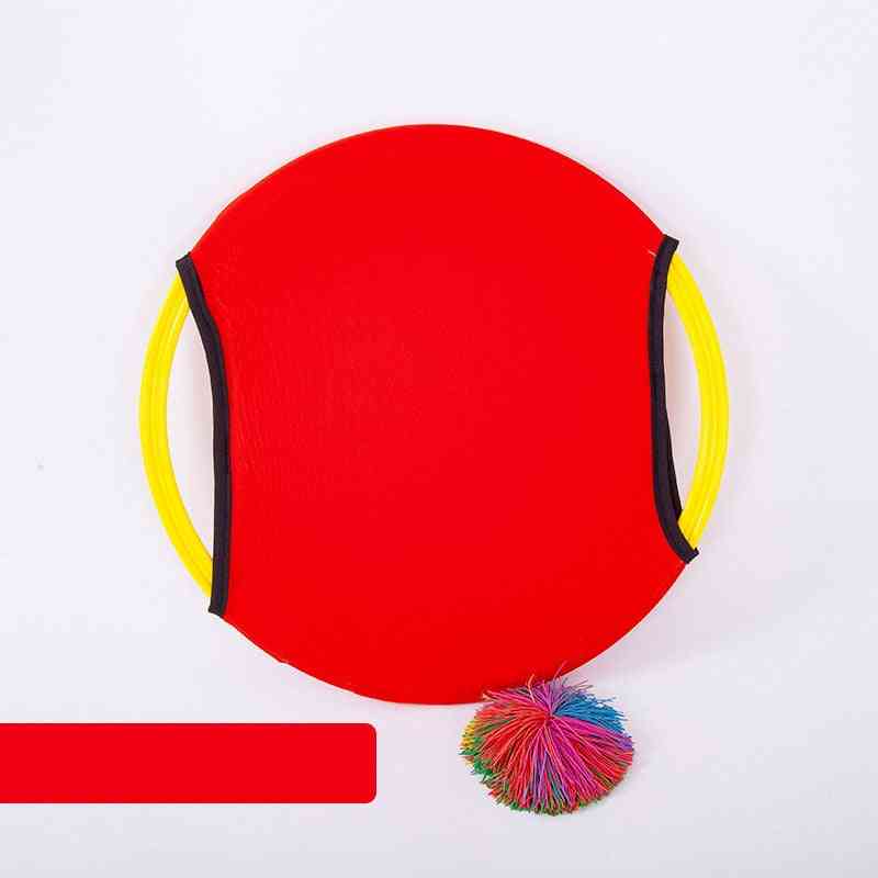 Barn elastisk ring kasta och fånga bollen dagis sporter