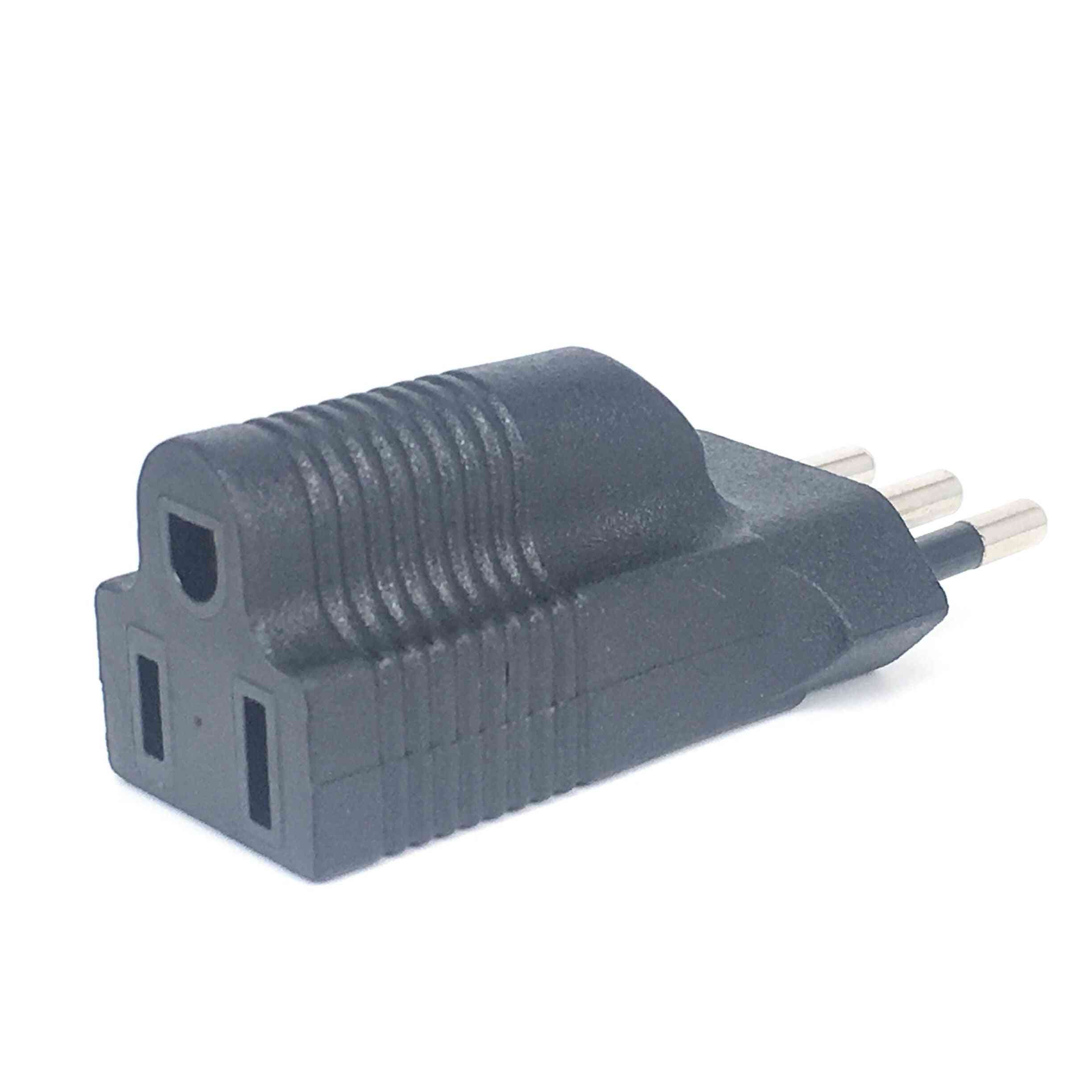 Male Plug To Usa Ac  Female Power Adapter