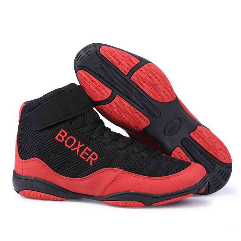 New Breathable Mesh Boxing Shoes, Anti Slip Wrestling Shoes