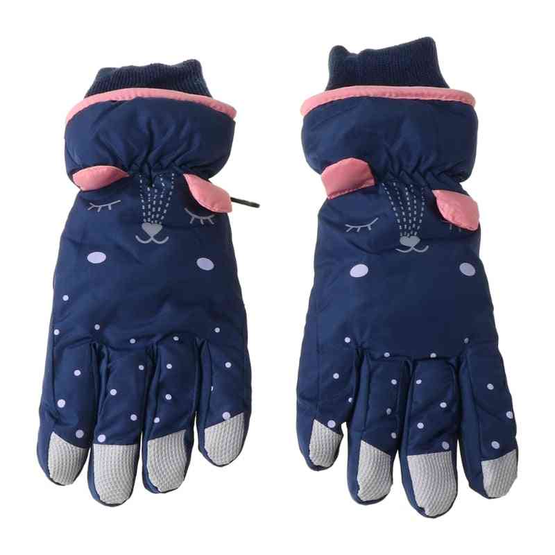 Kids Winter Waterproof Snow Gloves Cartoon