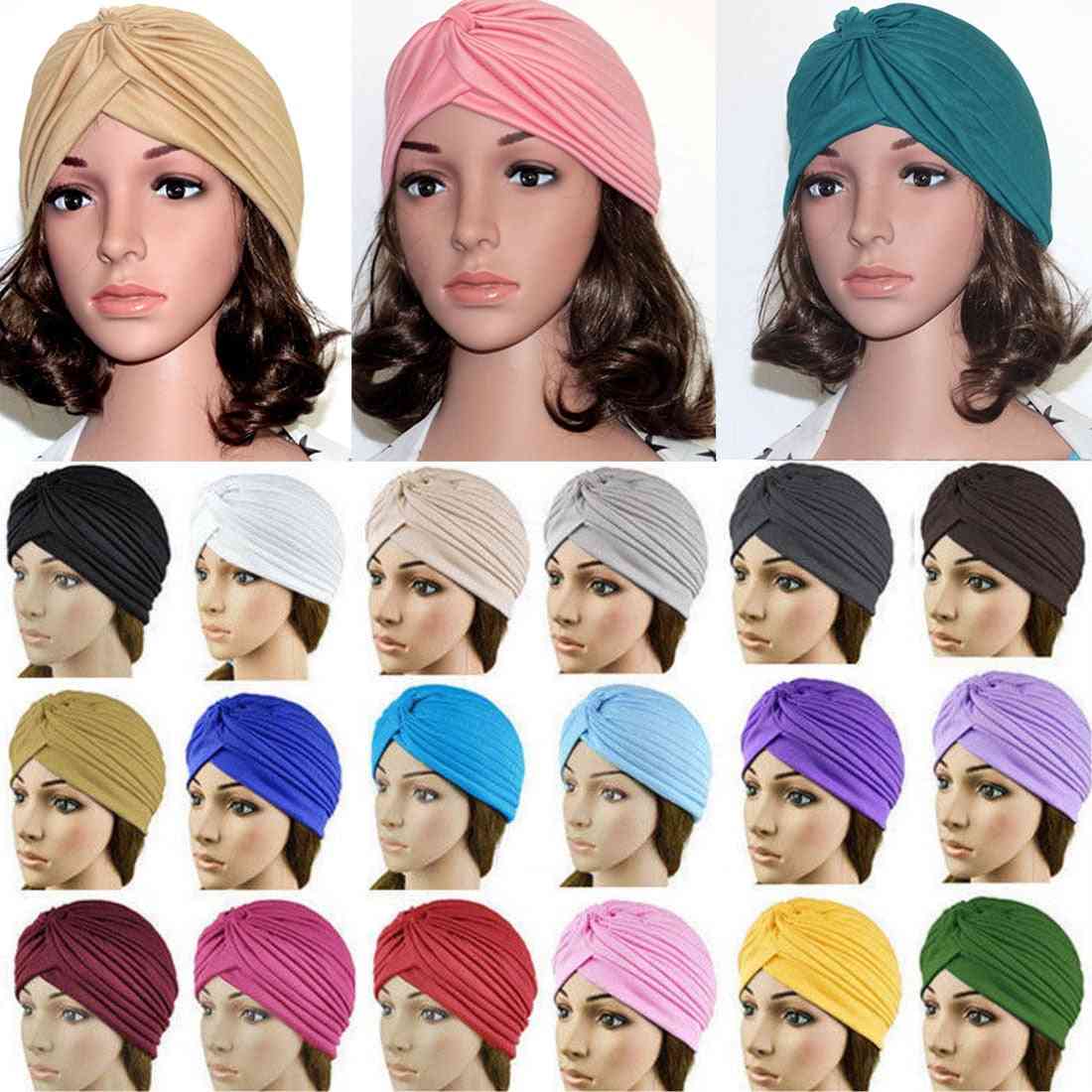 Twist Turban Hat Stretchy Cotton Hijab