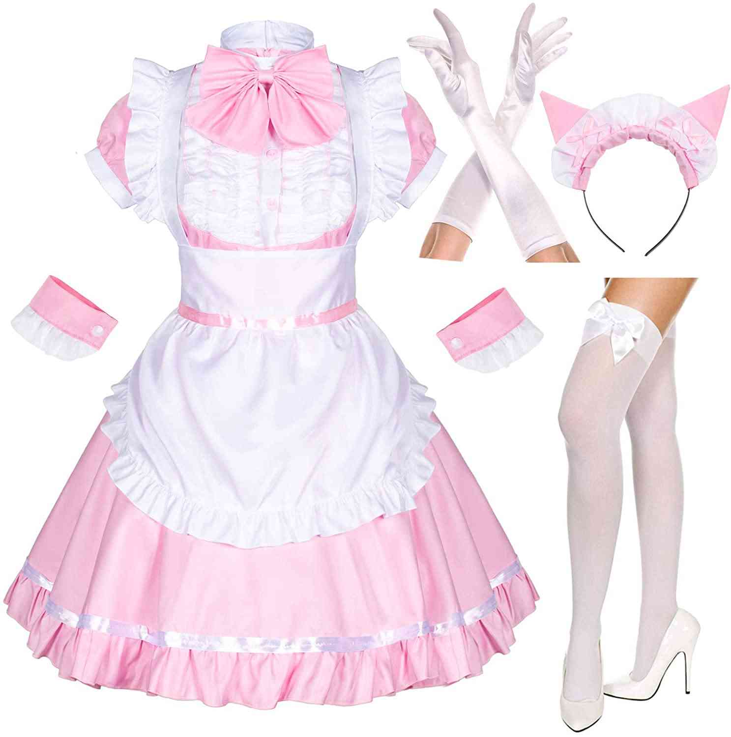 Japanese Anime Sissy Maid Cosplay Dress