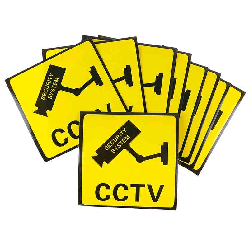 Cctv Video Surveillance Security Camera Alarm Sticker