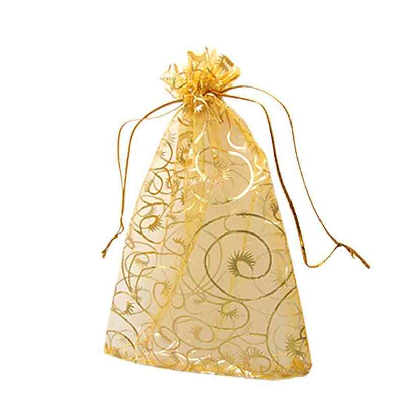 Gold Coralline Custom Jewelry Tea Packaging Bag