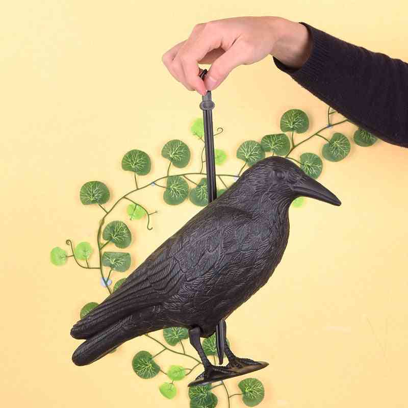 Hunting Fake Bird Realistic Crow Decoy Garden