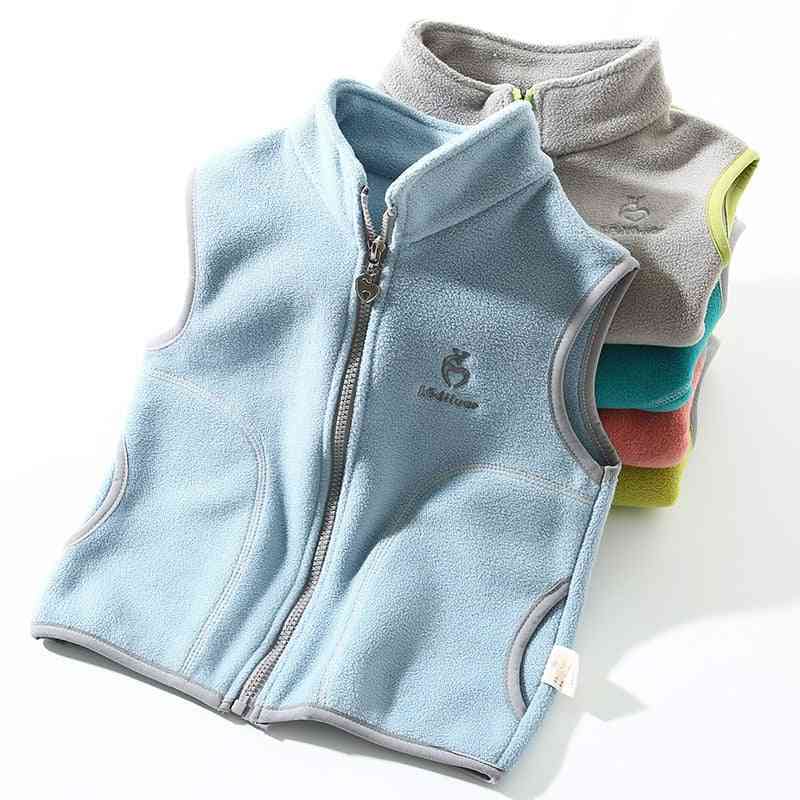 Thick Warm Kids Vest For Girls - Fleece Waistcoat Toddler Girl