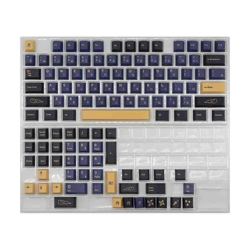 119-keys Blue Samurai, Keycaps Mechanical, Keyboard