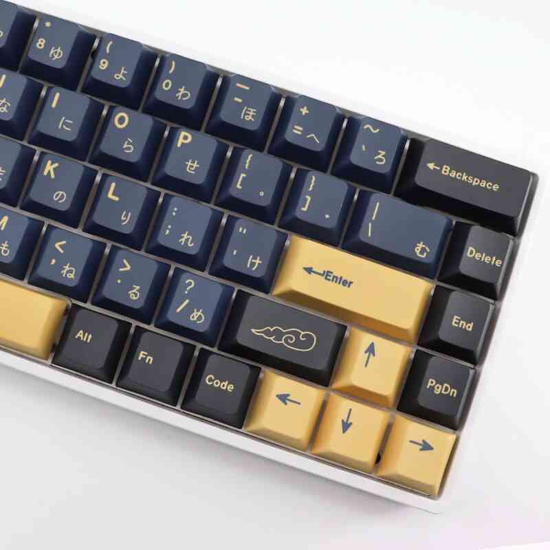 Blå samurai med 119 taster, mekaniske knapper, tastatur