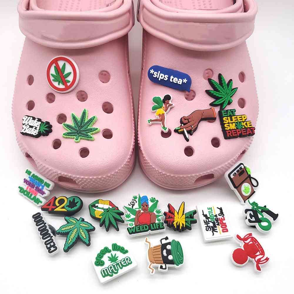Shoe Charms Accessories - Cartoon Leaf Croc Buckle