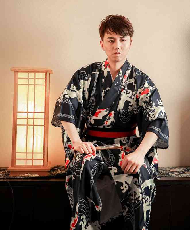 Traditional Bathrobe- Cosplay Samurai, Kimono Costumes Dress