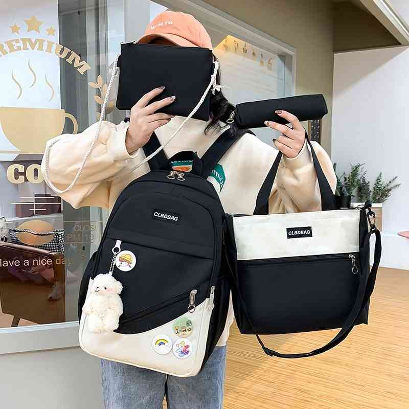 Casual Backpacks Canvas Schoolbags For Teenager