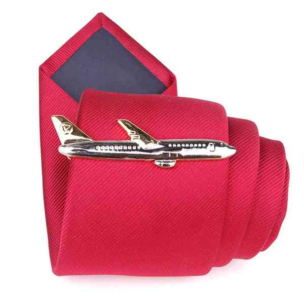 Fashion Dolphin Airplane Tableware Shape Tie Clip