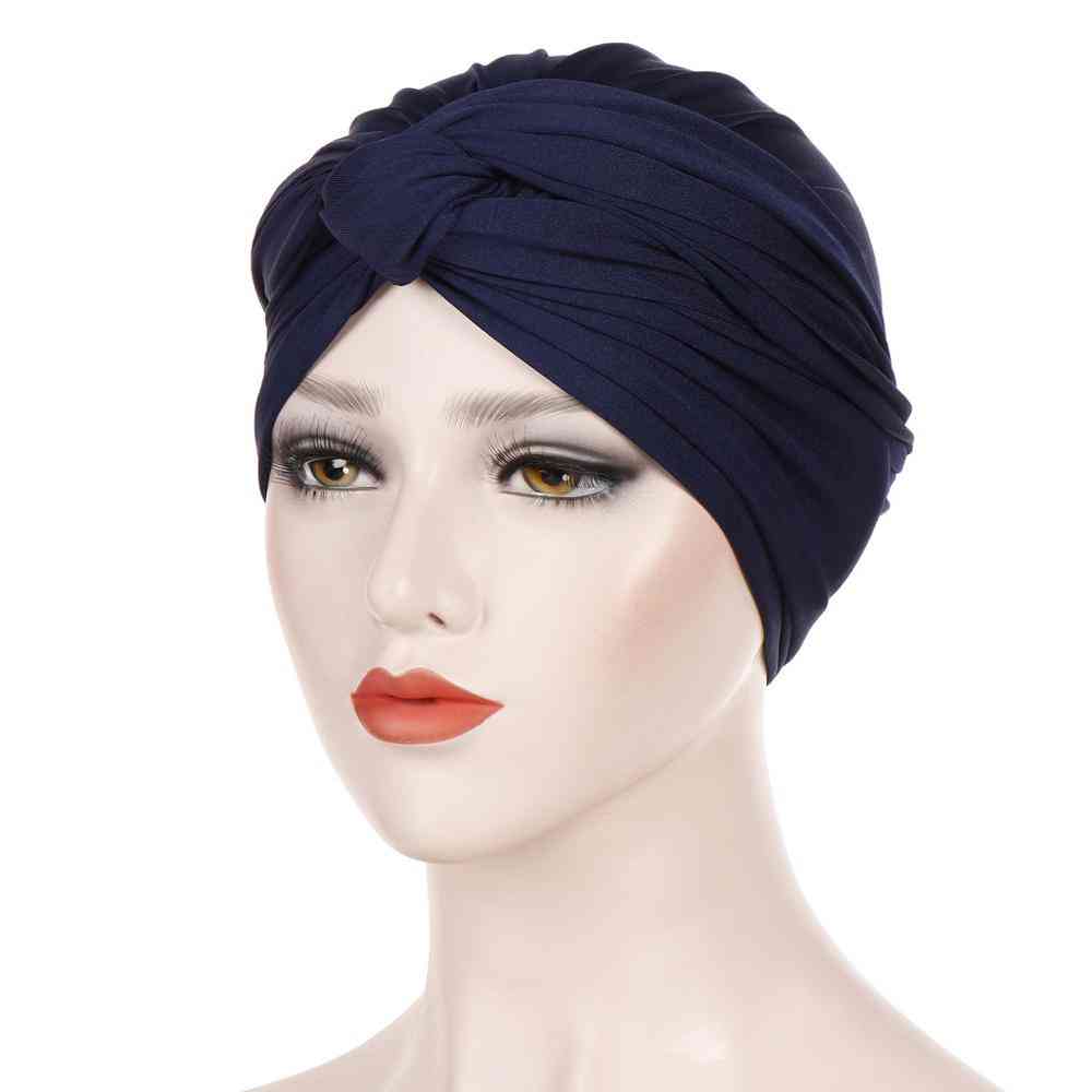 Muslim Fashion Stretch Twist Turban Hat