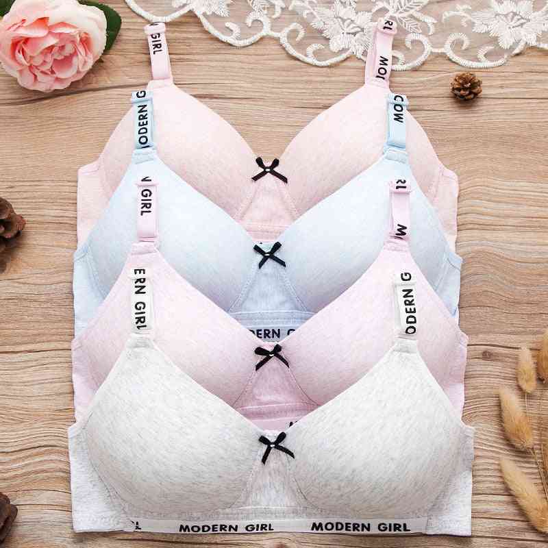Girls Students Thin Breathable Wire Free Training Bras