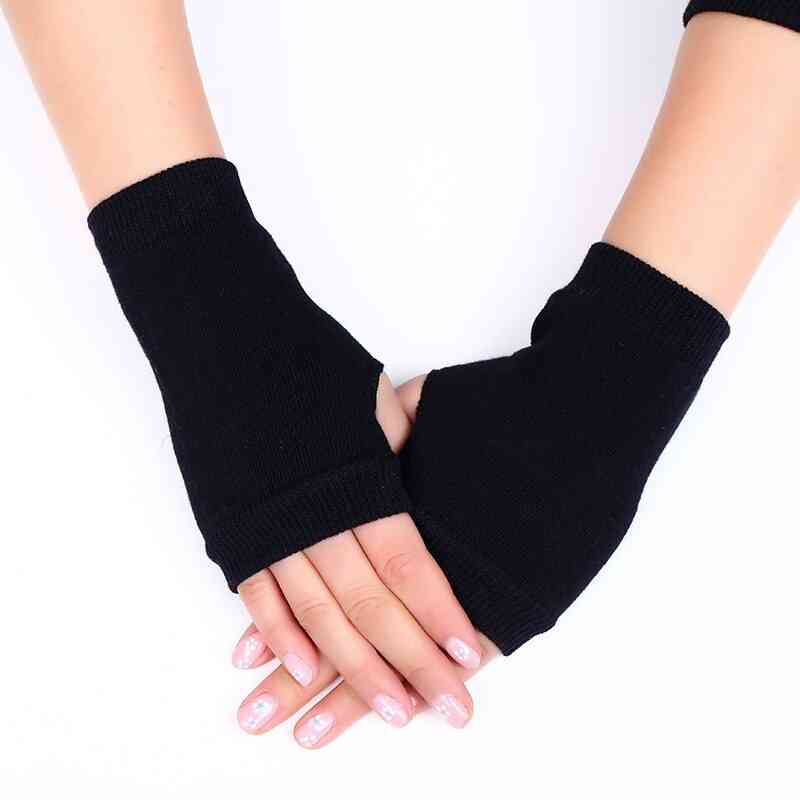 Warm Thickening Wool Knitted Flip Fingerless Glove