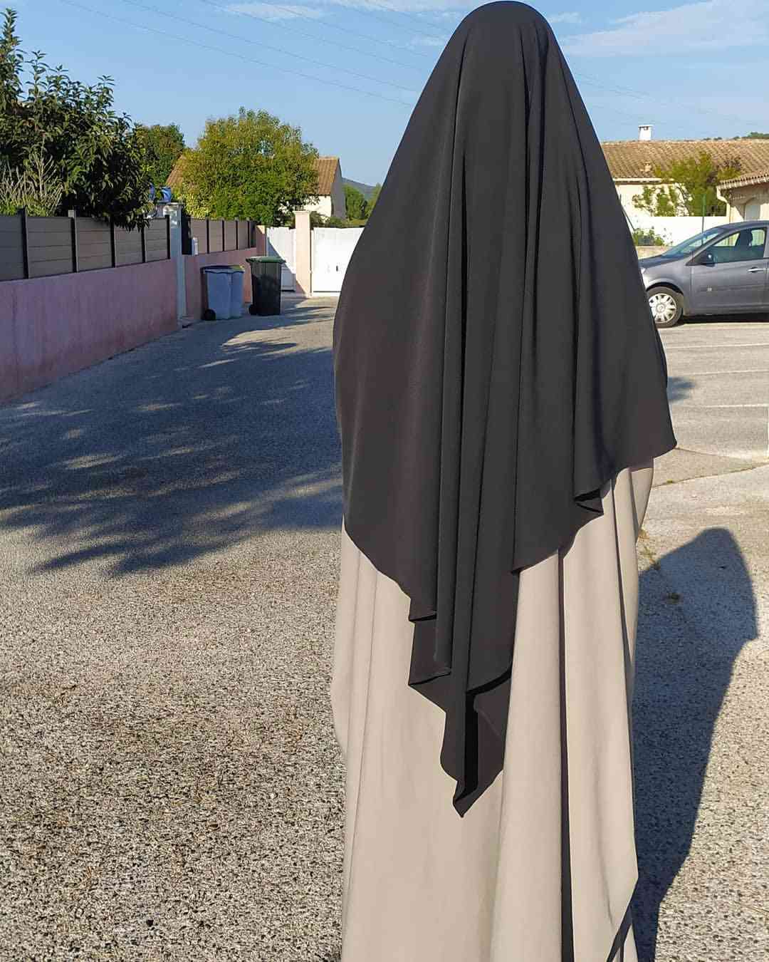 Long Khimar Islam Women Hijab Scarf Wrap Sleeveless Tops