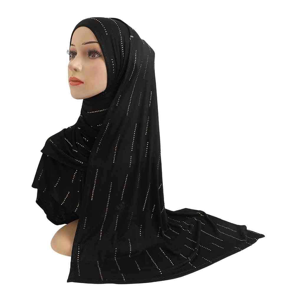 Wear Arabic Rectangular Headwrap Shawl For Women