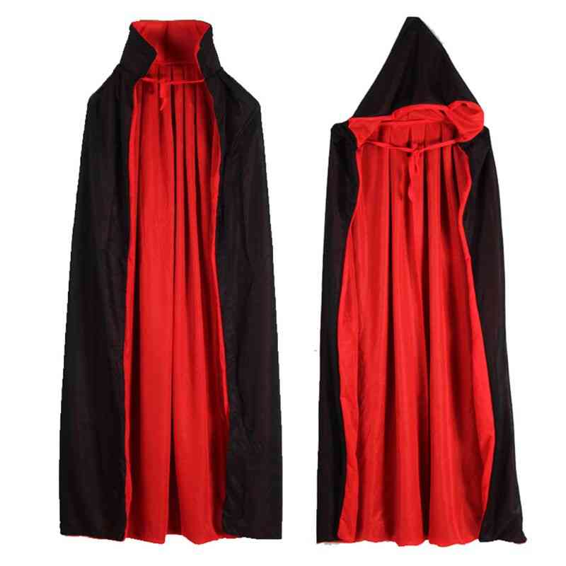 Collar Cap Reversible Vampire Cloak Stand-up For Halloween Costume