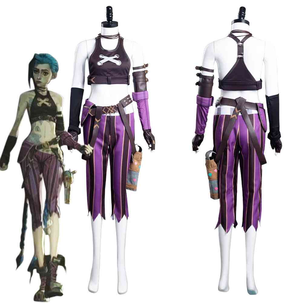 Lol Jinx Cosplay Costume Uniform Outfits Halloween Carnival Suit