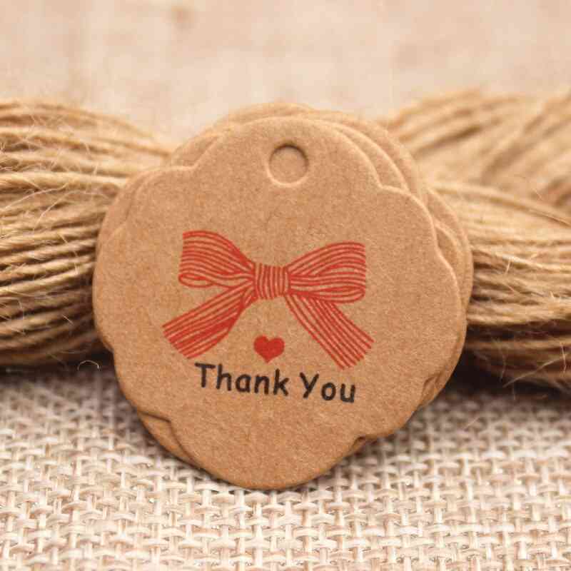 Cute Thank You Label Tag - Gift Packing Decoration