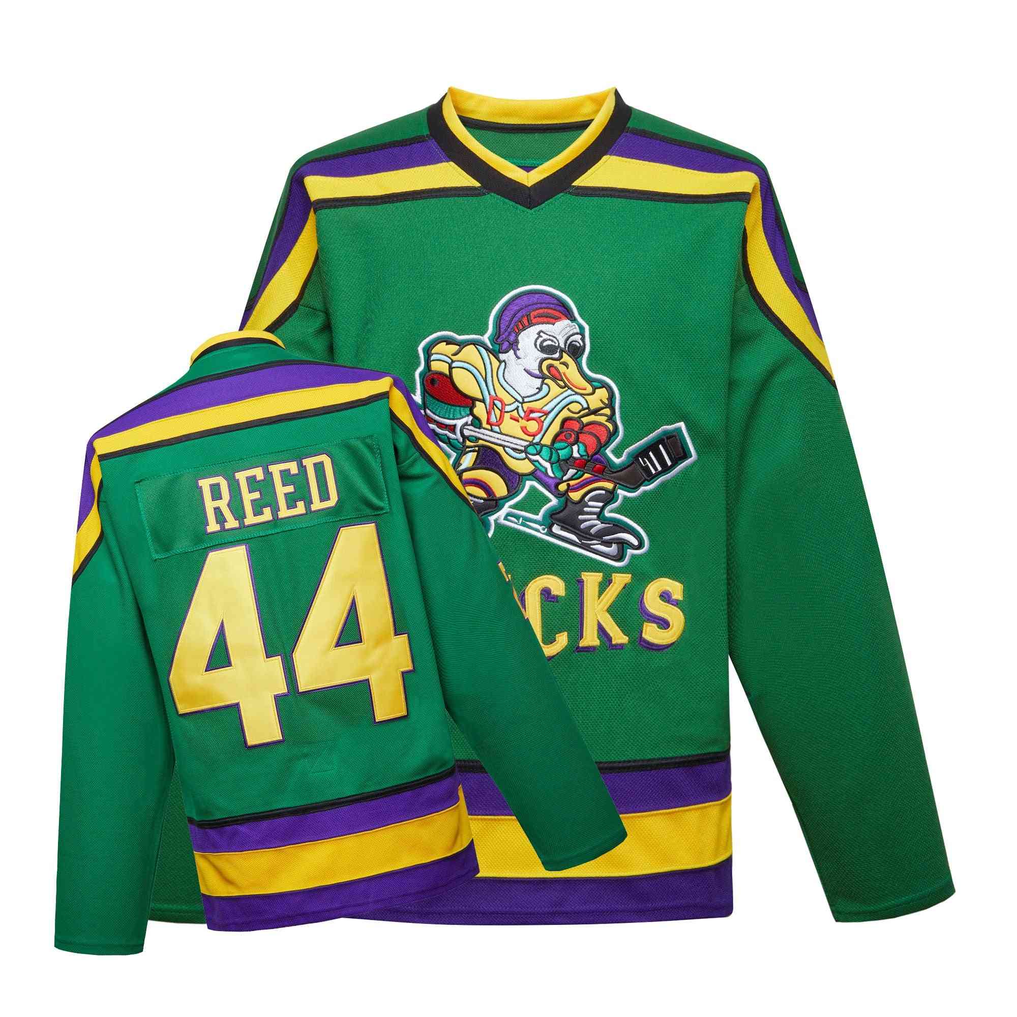 Green Ducks Embroidery Hockey Jersey - Street Shirt