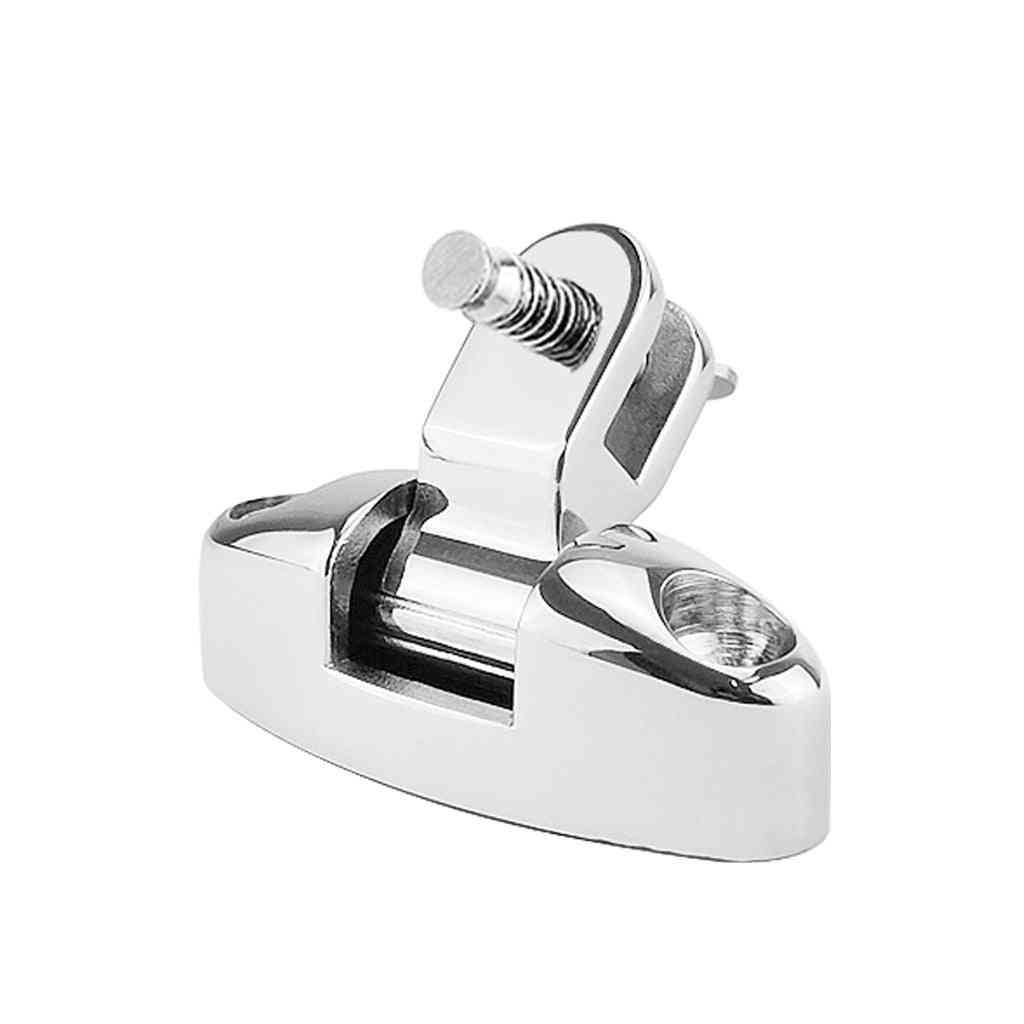 Stainless Steel 316 Boat Bimini Top Mount Swivel Deck Hinge With Rubber Pad