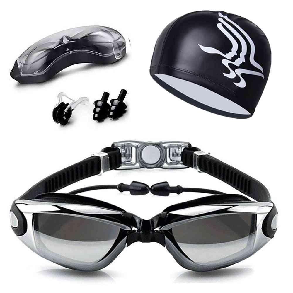 Professional Swimming Goggles Hd Anti-fog Adjustable Glasses Belt