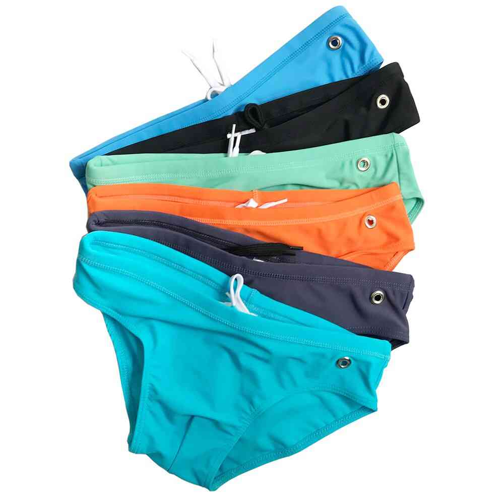 Swimming Briefs / Shorts Trunks, Swim Low Waist Swimwear For Adults - Men