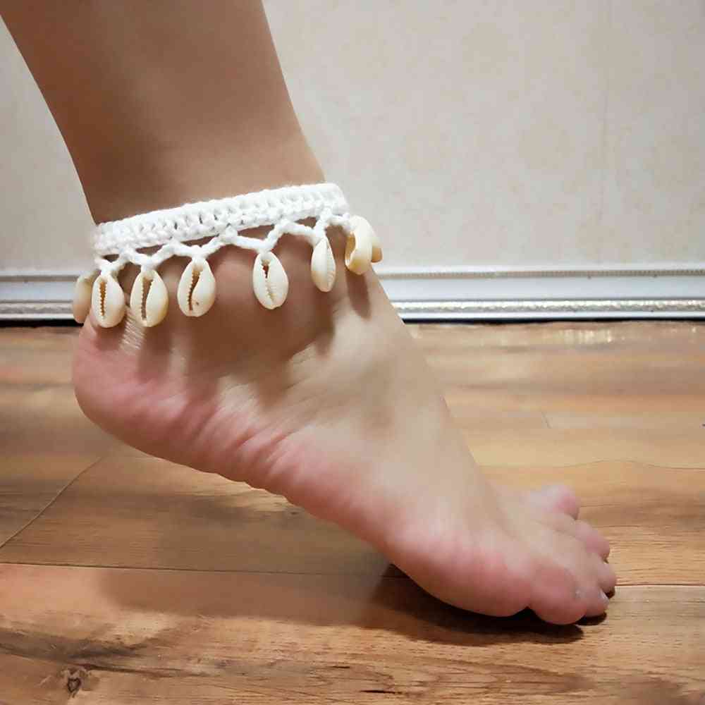 Women Simple Seashell Anklet Chain Jewelry - Foot Bracelets