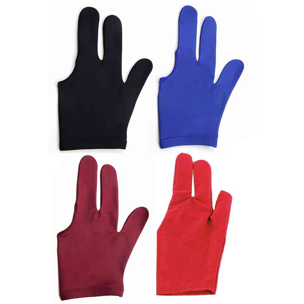 Cue Glove Pool Left Hand Open Three Finger Accessory