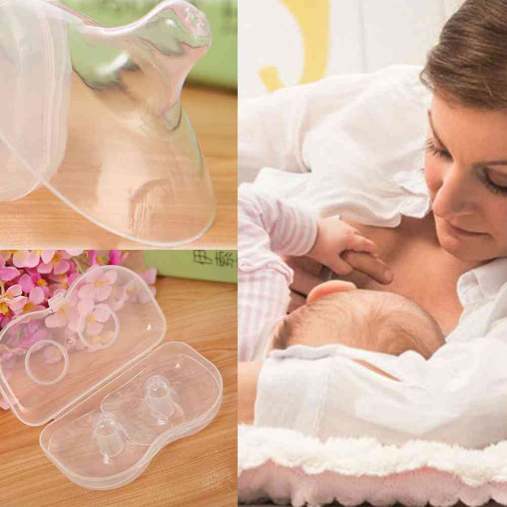 Silikon fôring mødre skjold brystvorte beskyttelse deksel