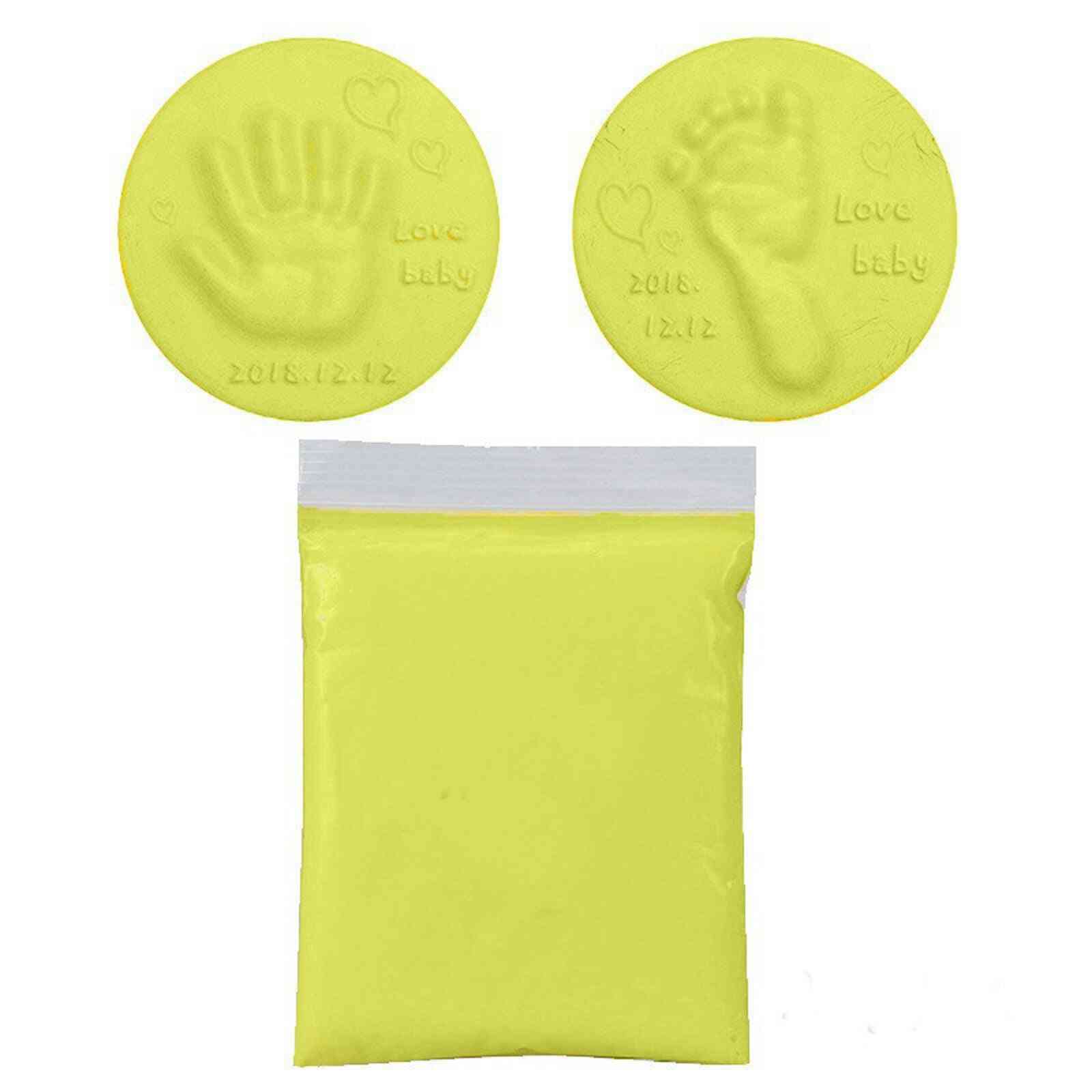 Air Drying Soft Clay Baby Handprint Footprint Imprint Kit