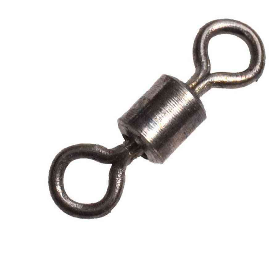Ball Bearing Swivel Solid Rings Fishing Connector Hooks