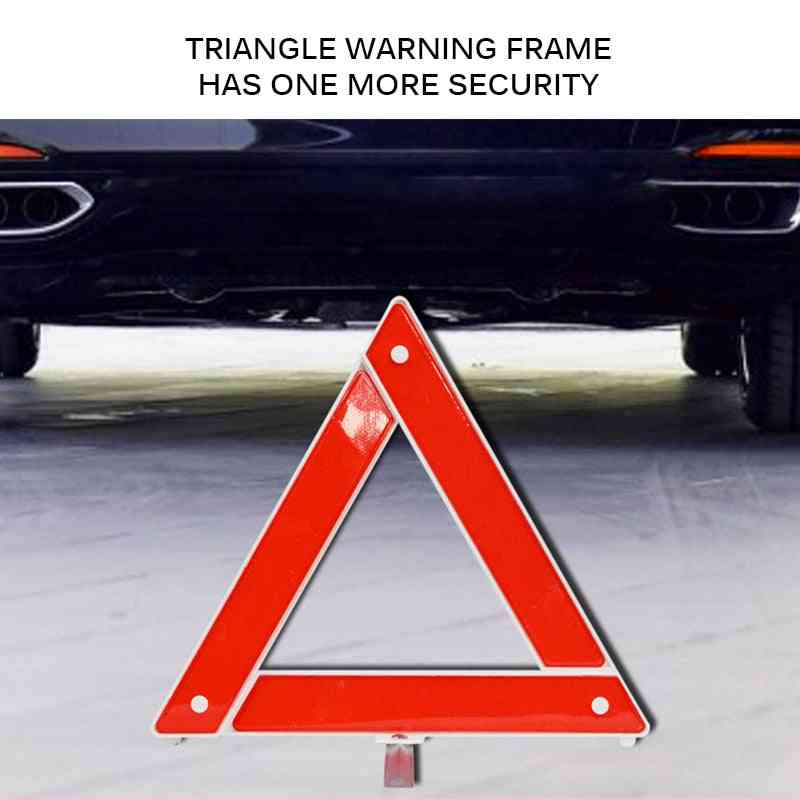Car Hazard Reflective Warning Sign, Foldable Triangular Car Breakdown Emergency Reflector