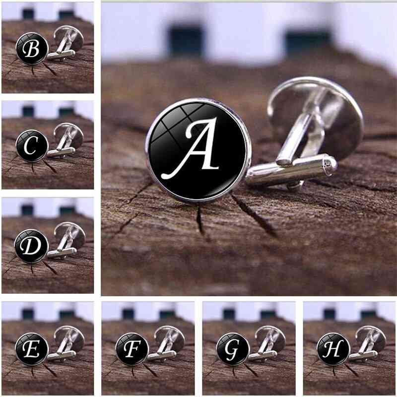 A-z Single Alphabet Cufflinks For Man