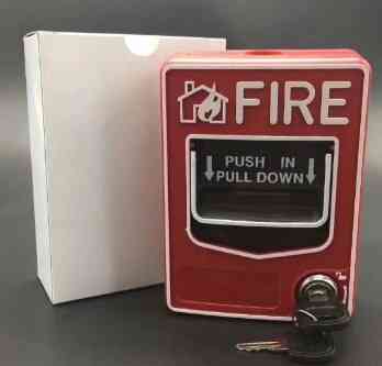2 Wires Conventional Manual Call Point Push In Pull Down Station Fire Alarm