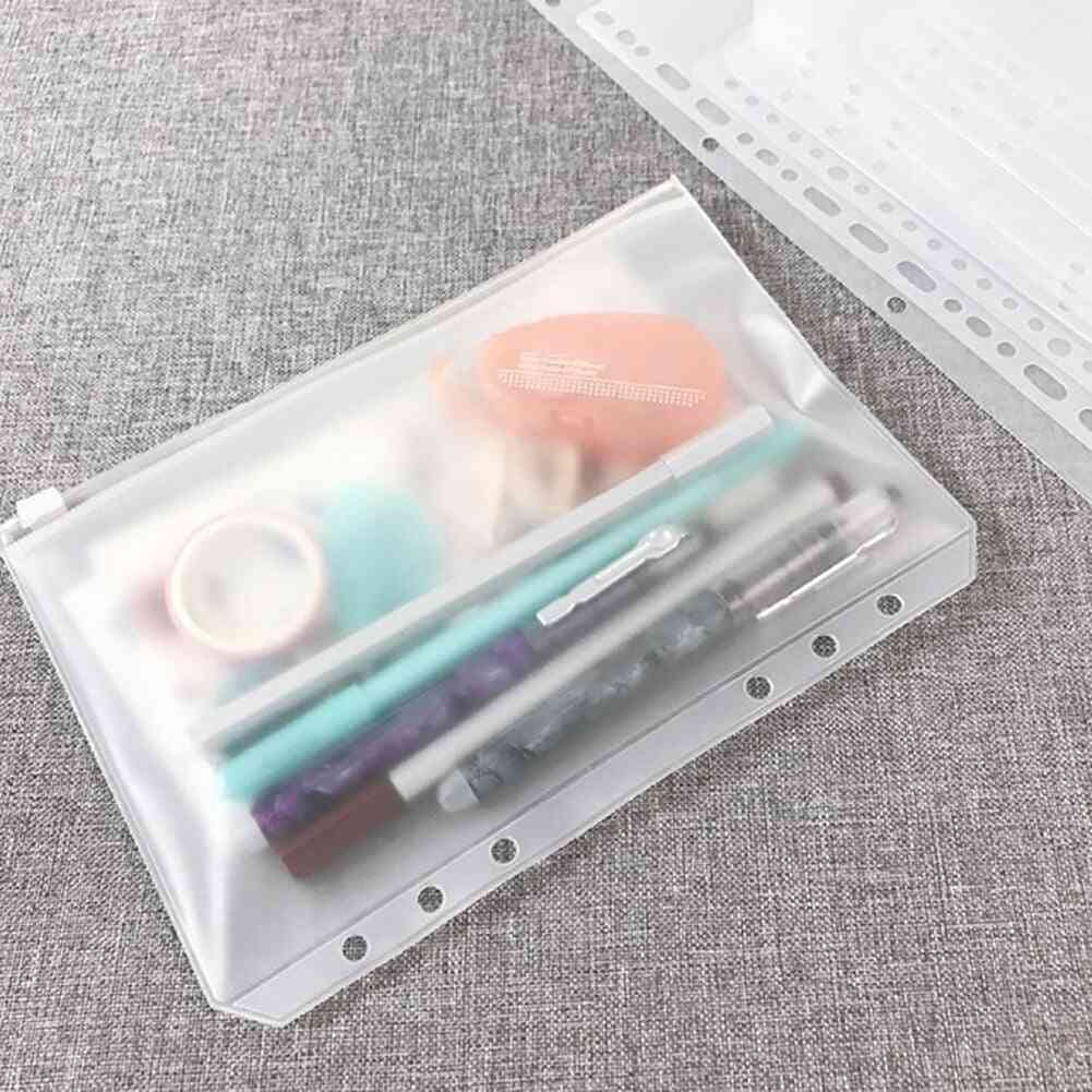 Clear And Transparent Binder Zipper Folders