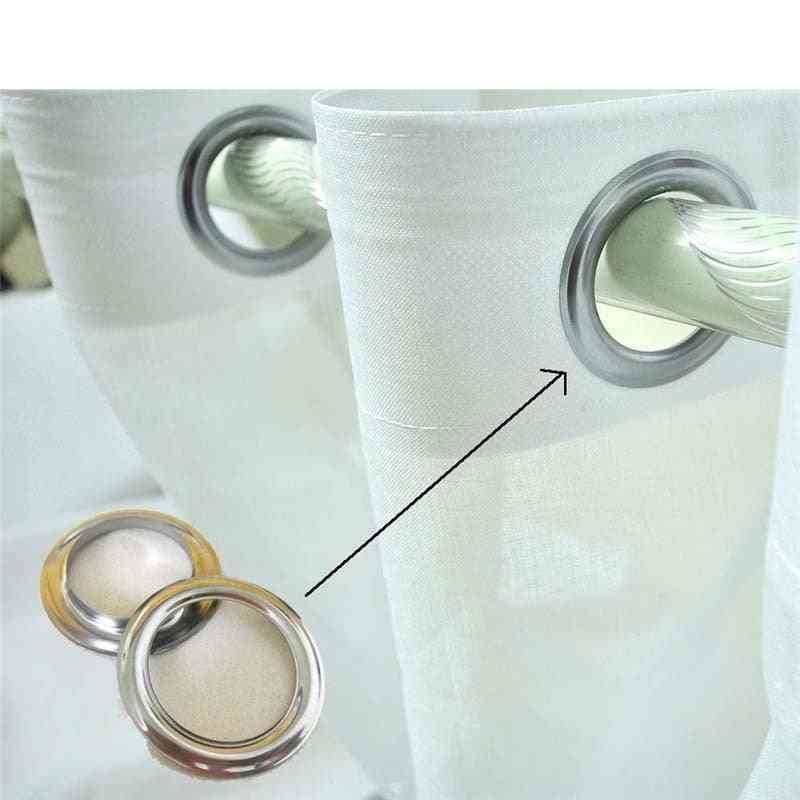 Curtain Rings Curtain Grommet Top Silvery Metal Ring Header