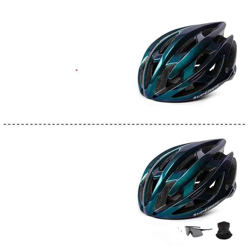 Bicycle Helmet With Rear Light Ultralight Racing