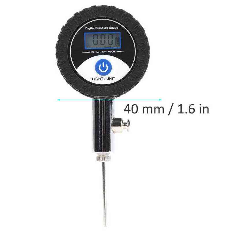 Mini Pressure Gauge Metal Handheld Soccer Barometer Ball