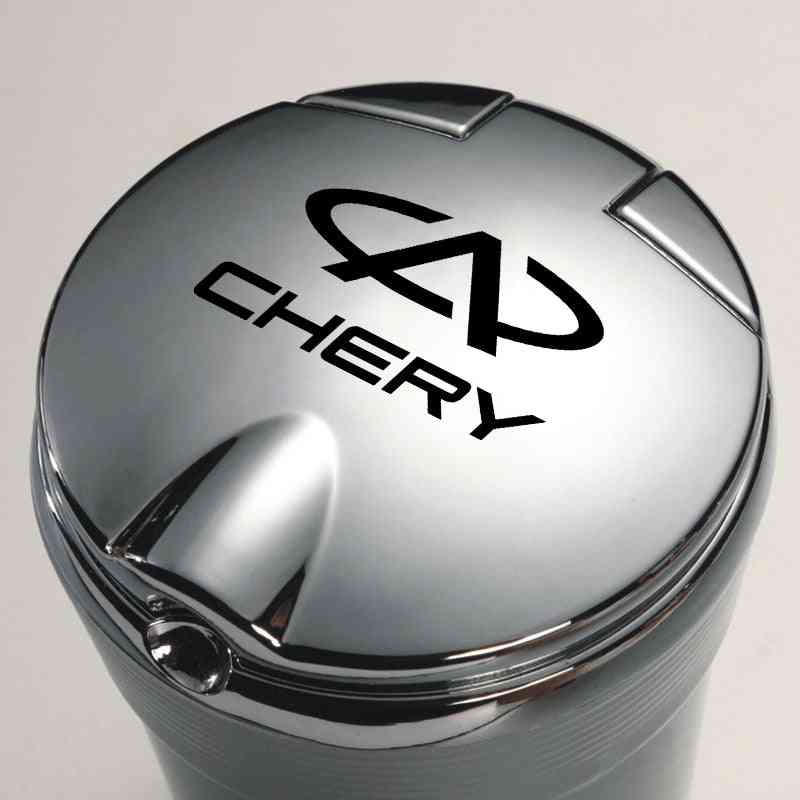 Car Ashtray With Led Lights With Cover Multi-function Supplies